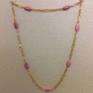 Complimentary pink toned necklaces